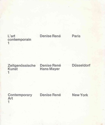 L'art contemporain 1 - Zeitgenössische Kunst 1