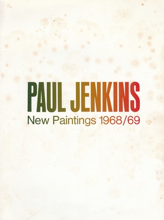 PAUL JENKINS. New Paintings 1968/69. Einladungskarte