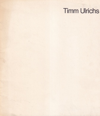 Timm Ulrichs. Kunst-Räume Landesmuseum Münster, 2.2.-2.3.1975