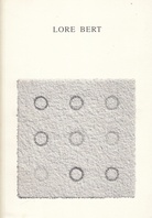 LORE BERT. September 19 - October 3, 1998, Galerie BHAK, Seoul