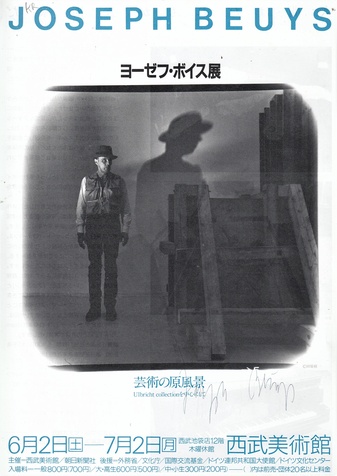 Joseph Beuys. An Exhibition based on the Ulbricht collection, 1984. [signiertes Infoblatt] 
