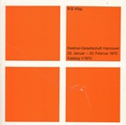 R B Kitaj. 23. Januar - 22. Februar 1970, Kestner-Gesellschaft Hannover Katalog 1/ 1970