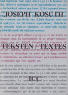 JOSEPH KOSUTH. TEKSTEN/ TEXTES