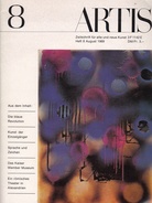 ARTIS # 8. Artis, Zeitschrift für alte und neue Kunst Heft 8 August 1969