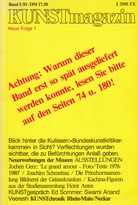 KUNSTmagazin, Jahrgang 21/ Nr. 93, Neue Folge 1, Band 1/81
