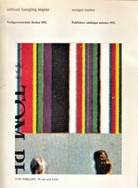 edition hansjörg mayer. Verlagsverzeichnis Herbst/ Publishers catalogue autumn 1992