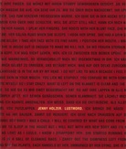 Jenny Holzer. Lustmord