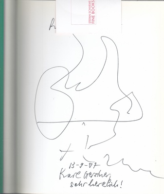 Visuelle Logik. Die Kunst von Karl Gerstner. [Widmungsexemplar mit Zeichnung von K. Gerstner]