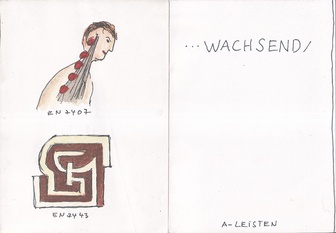 FRITZ SCHWEGLER... WACHSEND/ NOTWANDLUNG MIT STÜCKEN. IM REUTLINGER RATHAUS (14.9.-13.10.1991), LANDESKUNSTWOCHEN