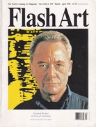 Flash Art Vol. XXXI [31], no. 199, March - April 1998. GERHARD RICHTER [in front of a painting] Interpreted by Hans-Jörg Mayer