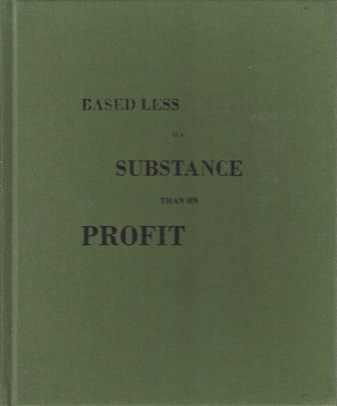 BASED LESS ON SUBSTANCE THAN ON PROFIT. Works by Koenraad Dedobbeleer in various collections